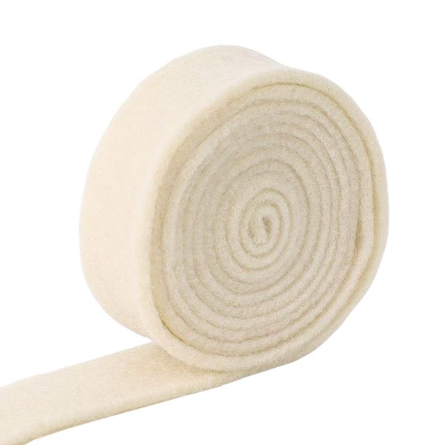 Cinta de fieltro de lana, cinta de fieltro, cinta para ías, cinta para fiestas navideñas, bricolaje, artista hecho a mano, decoración blanco Sunnimix Cinta de fieltro de lana