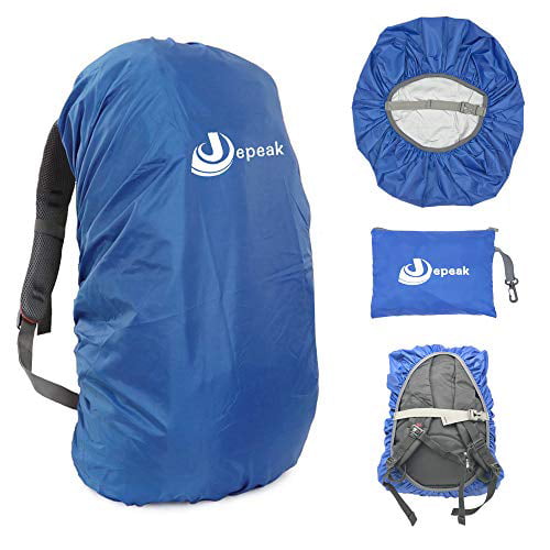 Elastic Adjustable for Hiking Camping Traveling Jepeak Waterproof Backpack Rain Cover 25L-35L Daypack Dustproof Rainproof Protector Raincover