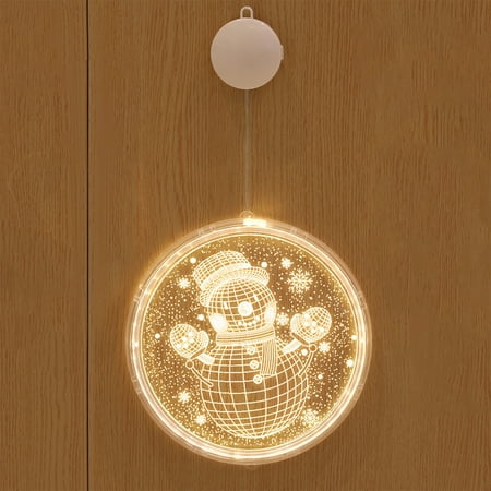 

BadyminCSL Decorative Christmas Lantern LED Battery Light Bell Deer Light String Acrylic