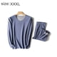 thumbnail image 2 of Conjunto de ropa interior térmica para hombre, calzoncillos largos con forro polar suave, capa base cálida para invierno en la parte superior e inferior, 2 of 6