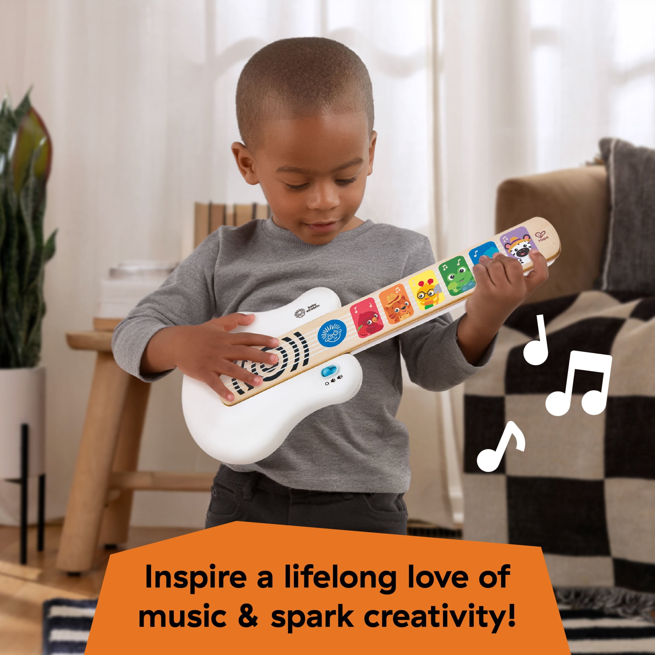 Baby Einstein Magic Touch Guitar for Ages 6+ Months Montessori Musical Toy