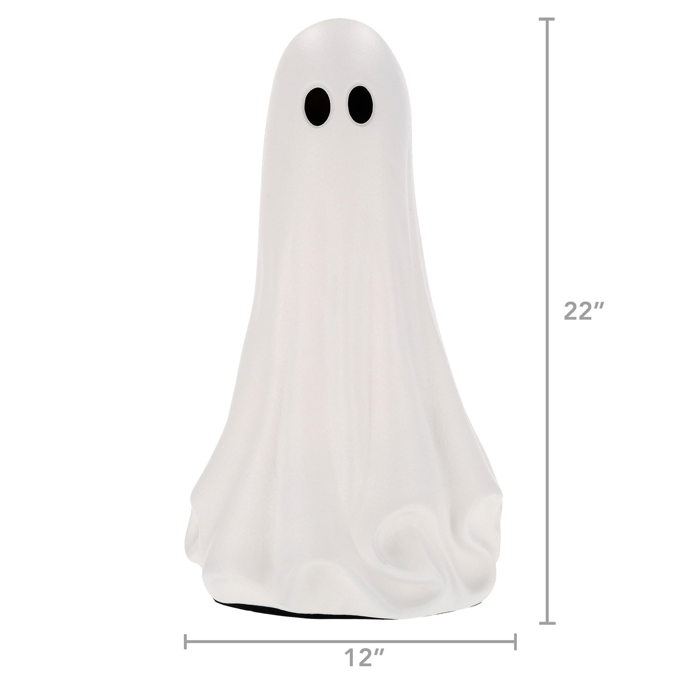 My Texas House Halloween Large Ghost Decoration, Black and White, 22"