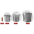 thumbnail image 4 of ToppiJoy Milk Can 35L Stainless Steel with Lid – Large Capacity Stockpot for Cooking and Storing, Compatible with Various Stoves, Thickened Bottom for Stability, Keeps Food Warm, Easy to Clean, 4 of 10