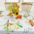 thumbnail image 4 of Autumn Pumpkins Tablecloth Fall Maple Leaves Tablecloth Thanksgiving Harvest Tablecloth Waterproof Rectangle Table Cover Decorative Seasonal Spill-Proof Tablecloth for Party Picnic 52"x70", 4 of 6