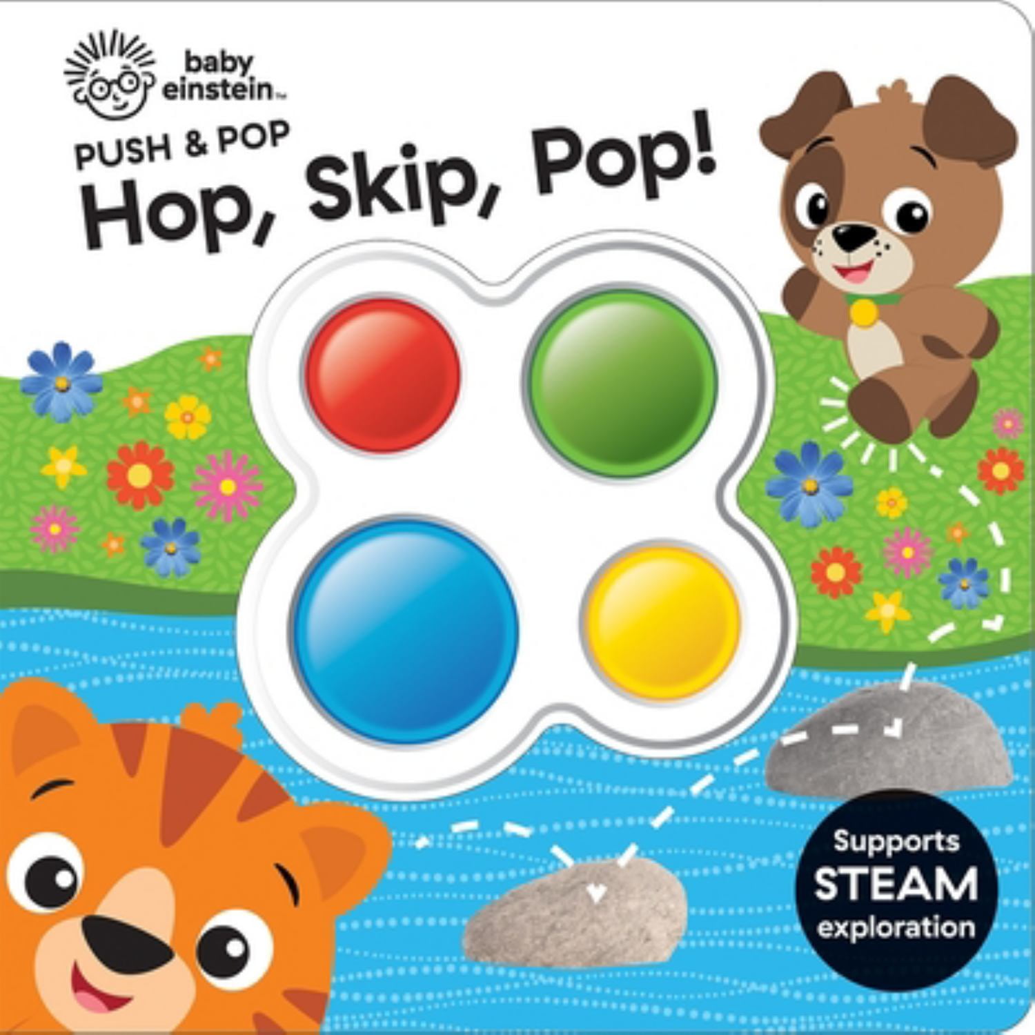 Baby Einstein: Hop, Skip, Pop! Push and Pop (Board Book)