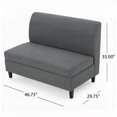 thumbnail image 4 of Restonic Loveseat - Sturdy Wood Frame & 100% Polyester for Enduring Comfort, 4 of 12