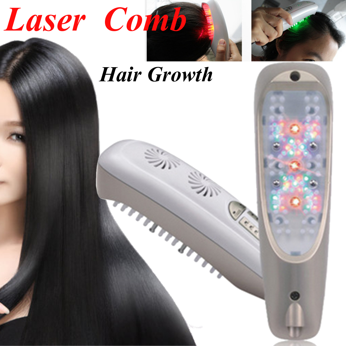Electric 3in1 Microcurrent Intense Pulsed Light laser Hair Growth