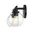 thumbnail image 5 of Contemporary 2-Light Vanity Light Fixture in Matte Black, 5 of 6