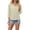 Beige, variant on BRGZLK Women's 3/4 Sleeve Solid Color Summer Gauzy Tops Trendy Button Decoration Henley Shirts Classy Cruise Going Out Outfits