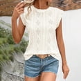 thumbnail image 2 of Yubnlvae White 2025 Women's Round Neck Loose Short Sleeved Women's T Shirt, Xxl, 2 of 5