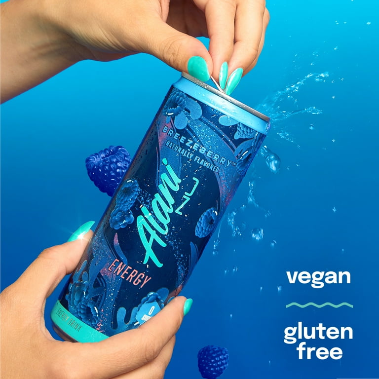 Alani Nu Energy Drink - Breezeberry - 12oz Cans (Single Cans)