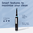 thumbnail image 4 of Oral-B iO3 Luxe Rechargeable Electric Toothbrush with Charger, Black, 1 Count, Adults and Children 3+, 4 of 10