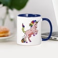 thumbnail image 3 of CafePress - Rainbow Unicorn - 11 oz Ceramic Mug - Novelty Coffee Tea Cup, 3 of 4