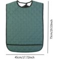 thumbnail image 4 of Bibs for adults to eat, bibs for the elderly, practical, easy to wear, protective apron for the elderly, Green S, 4 of 5