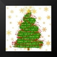 thumbnail image 2 of Lavoie, Tina 12x12 Black Modern Framed Museum Art Print Titled - Let It Snow Christmas Tree, 2 of 5