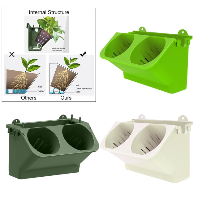 colgante de jardín Vertical de 3 uds. s de pared para interiores y exteriores CUTICAT Jardinera de pared