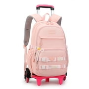 LVYH IvyH Rolling Backpack,Kids Wheeled Backpack Water Resistant Elementary Middle Student Roller Bookbag,Boys Girls Luggage Trolley Suitcase for School Travel