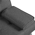 thumbnail image 4 of Yaheetech Modern Fabric Upholstered Futon with 2 Throw Pillows, Dark Gray, 4 of 9
