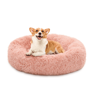 Cat Bed Soft Puppy Calming Beds Washable Donut Dog Cat Soft Winter Nest Cushion