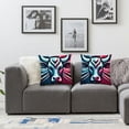 thumbnail image 2 of Cow Throw Pillow Case, Cute Colorful Design Decor Pillow Cover, Bedroom Living Room Cushion Cover for Couch Sofa Bed, 2 of 7
