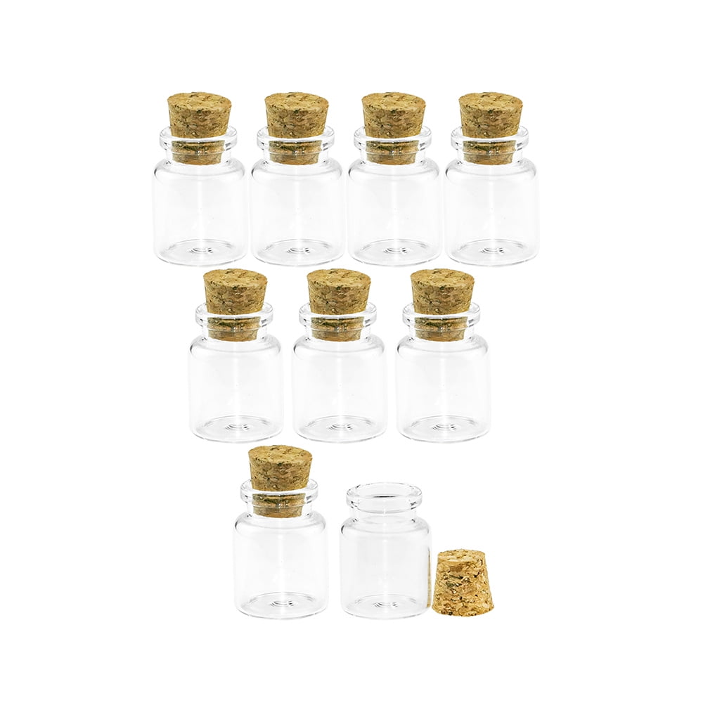 Transparent Glass Bottles With Cork 20ml Breakable Glass Bottle Prop