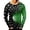 Green, variant on ZXLBBD Tshirts Shirts for Men Sports Digital 3D Printing Workout Shirts Round Neck Long Sleeve Fashion Top T Shirts for Man Casual,Blue,L