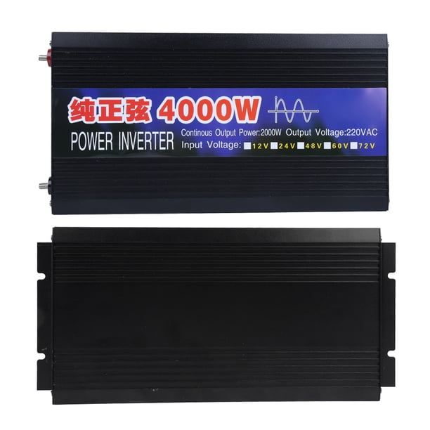 Inversor De Onda Sinusoidal Pura De CA Convertidor De CC A CA Inversores De CC/CA Para Automóvil Pantalla Digital Dual De 4000 W