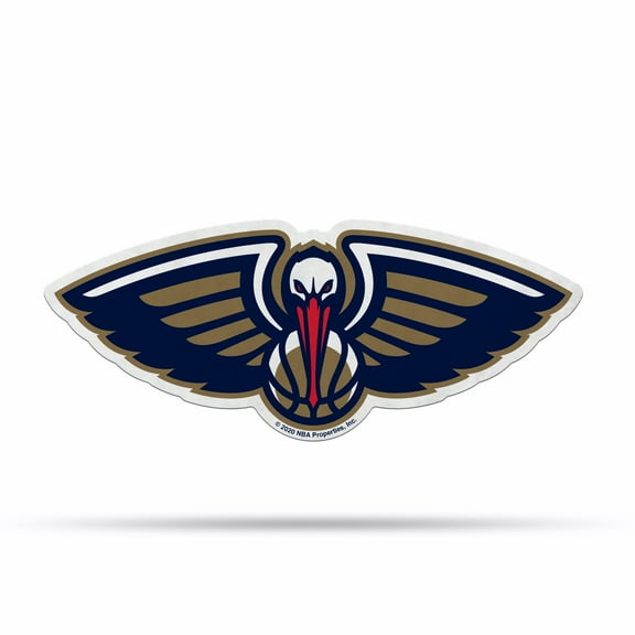 Pelicans Shape Cut Primary Logo Pennant With Header Card