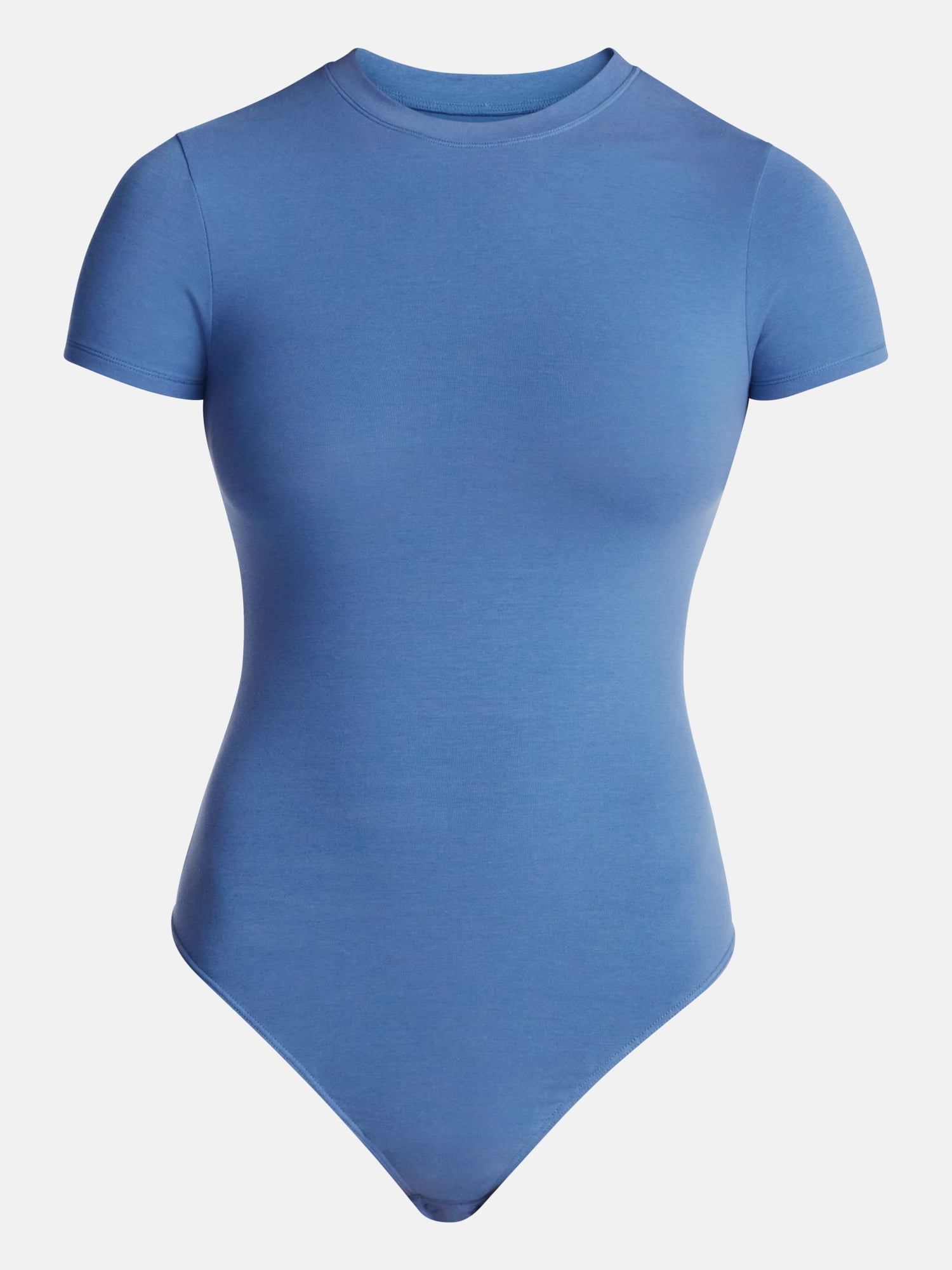 No Boundaries Women's Cotton Stretch T-Shirt Bodysuit, Sizes XS-XXXL