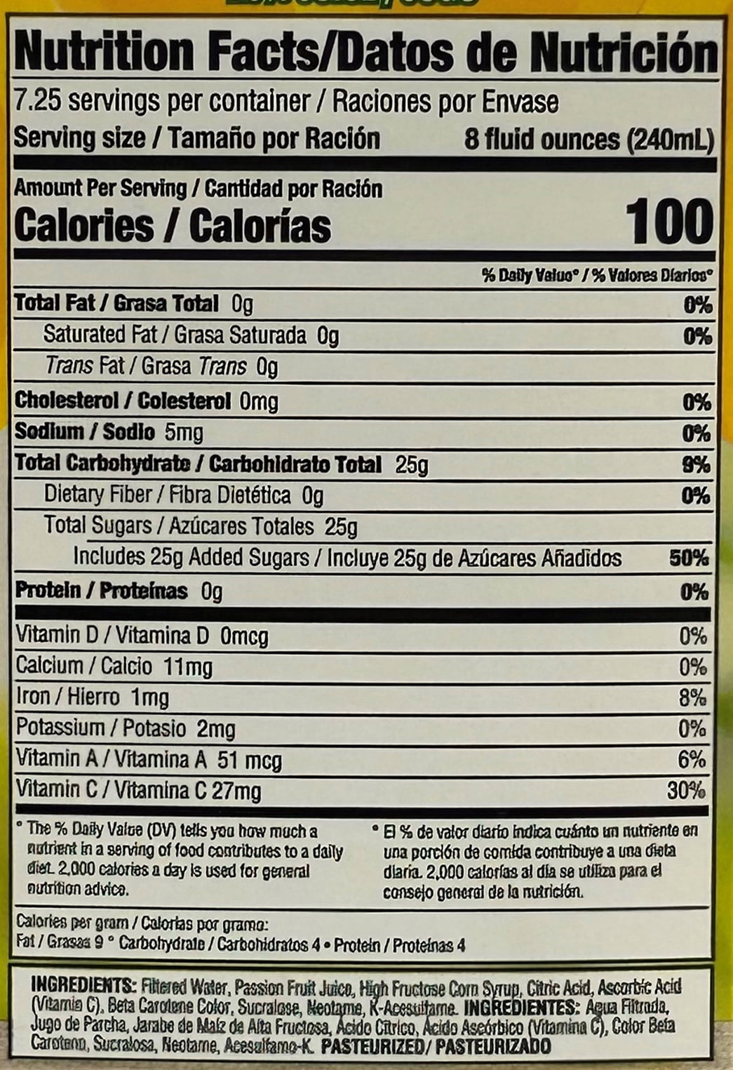 Caribik Sun Passion Fruit Premium, 100% Vitamin C, 58 fl oz, Fruit Refrigerated Juice