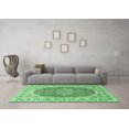 thumbnail image 3 of Ahgly Company Indoor Rectangle Medallion Emerald Green Traditional Area Rugs, 2' x 3', 3 of 4