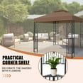 thumbnail image 5 of INTER HUT 8x8 Metal Patio Gazebo, Outdoor Gazebo Canopy Tent for Backyard, 5 of 10