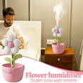 thumbnail image 4 of Home-use Small Flower Humidifier, USB Desktop Humidifier, Large Mist Cool Mist Humidifier for Bedroom Office, Quiet Ultrasonic Air Humidifier for Home Indoor Plants Nursery, Portable Mini Humidifier, 4 of 7