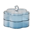 thumbnail image 3 of Shangren Food Storage Organizer 2 Layer Jewelry Storage Box for Party Kitchen Wedding blue, 3 of 8