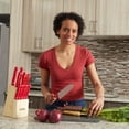 thumbnail image 4 of Home Basics 13-piece Knife Set with Block in Red, 4 of 6