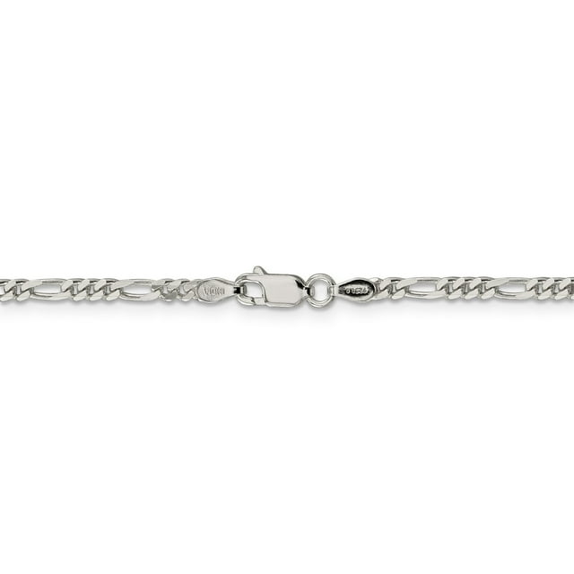 Figaro Chain Necklace in .925 Sterling Silver