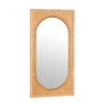 thumbnail image 6 of DecMode 22" x 42" Brown Wall Mirror with Oval Center, 6 of 9