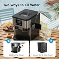 thumbnail image 6 of 3 in 1 Water Dispenser with Ice Maker, Bullet Ice, Crushed Ice, Water Cooler, 33Lbs/24H, 16 Ice Cube/6Min, Self-Cleaning, 4Lbs Ice Storage, Home, Kitchen, Party, 6 of 6