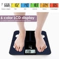 thumbnail image 5 of Báscula de grasa corporal inteligente recargable himaly, báscula de baño digital con Bluetooth para un IMC preciso, báscula de grasa corporal, monitor de composición de masa muscular con aplicación, 4, 5 of 5