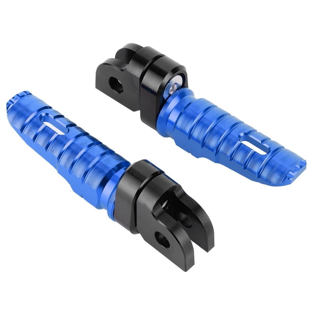 Reposapiés delanteros de motocicleta pares delanteros izquierdo derecho aptos para Yamaha MT‑03 MT‑25 MT‑07 MT‑09 R3 XJ6Blue