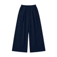 thumbnail image 7 of Seffadzy Women's Solid Color Pleated Front Sweatpants with Double Pockets Elastic Waist Casual Lounge Joggers for Daily Wear, 7 of 7