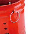thumbnail image 4 of CNKOO Baril d'Incinérateur Rouge avec Couvercle, Parfait pour Brûler des Billets et des Papiers, 4 of 5