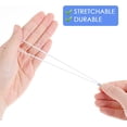 thumbnail image 3 of Ymapinc 50pcs Elastic Extender Rope Strap with Metal Ends 30cm Long White Soft String Lanyard Cord Bands for Hat Mask Fasten Party DIY Craft Making Book Binding, 3 of 5