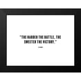 thumbnail image 2 of ArtsyQuotes 14x12 Black Modern Framed Museum Art Print Titled - Les Brown Quote: Sweeter the Victory, 2 of 5