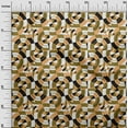 thumbnail image 3 of oneOone Cotton Poplin Dark Olive Green Fabric Geometrical Quilting Supplies Print Sewing Fabric By The Yard 42 Inch Wide, 3 of 4