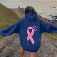 thumbnail image 4 of Bovemsi Sweatshirt for Women Breast Cancer Awareness Ribbon Hoodies Oversize Fleece Soft Long SLeeve Pullover Top Camo Hoodie, 4 of 5