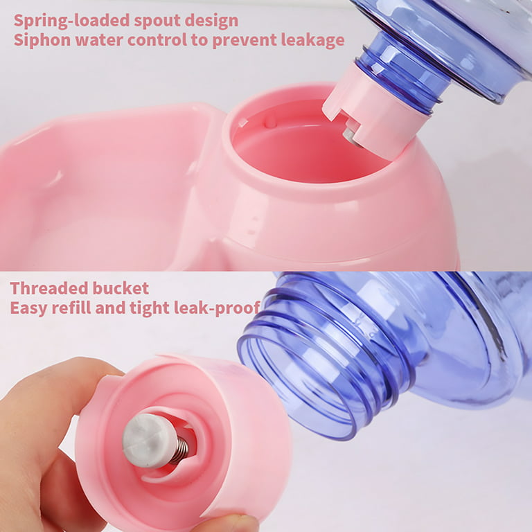 Dog Pink Bowl Bottle Lite - Dog Water Bottle & Dog Water Dispenser