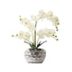 thumbnail image 1 of Planta de orquídea blanca artificial Matsuzay decoración en maceta, 1 of 6