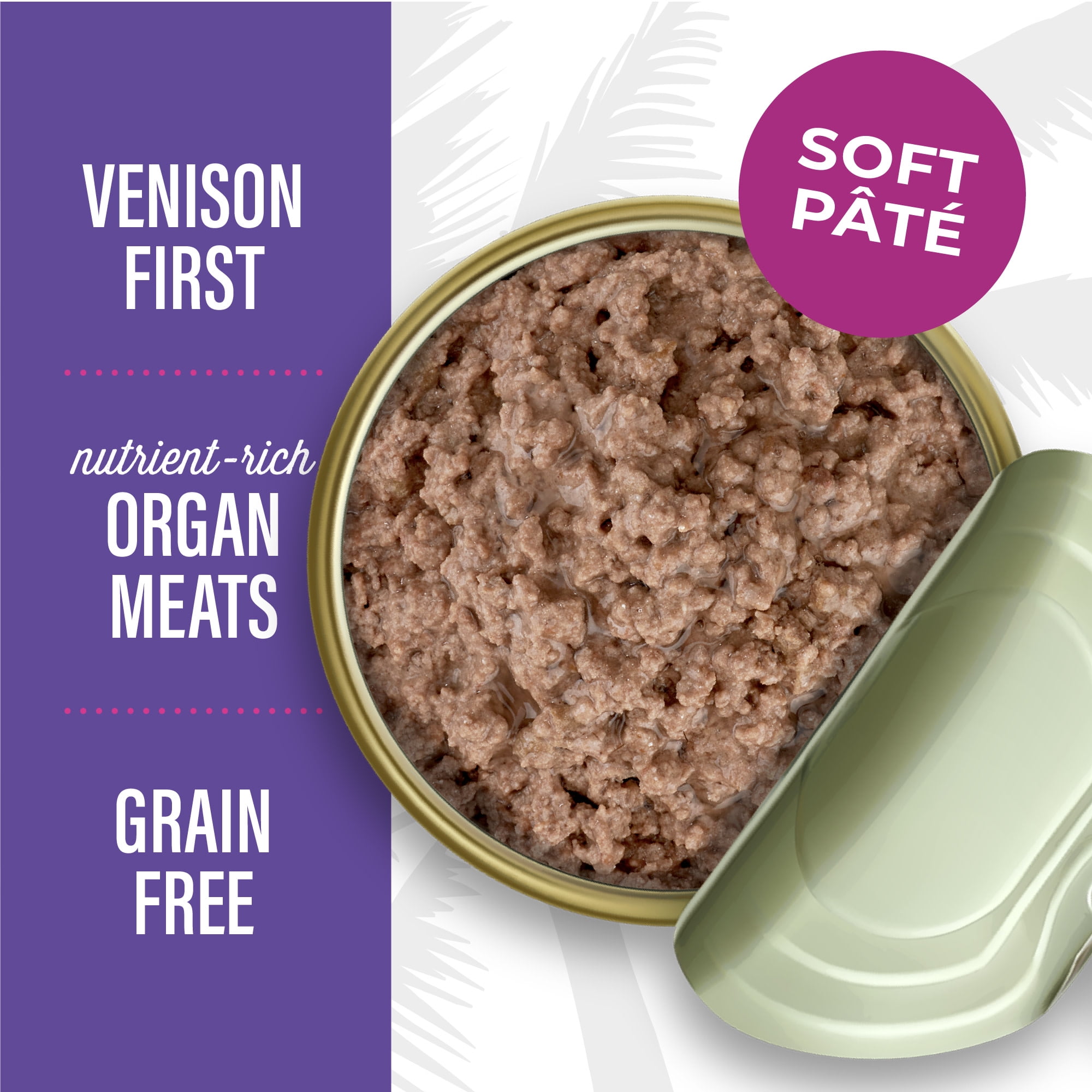 (24 pack) Tiki Cat After Dark Pate Wet Cat Food, Wild Venison & Beef Liver, 3 oz. Can