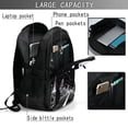thumbnail image 4 of Disketp Futuristic Moonlit Cityscape Mochila de Viaje Estampada para Laptop con Puerto de Carga USB, Mochila Impermeable para Computadora – Regalo para Hombres y Mujeres, 4 of 7